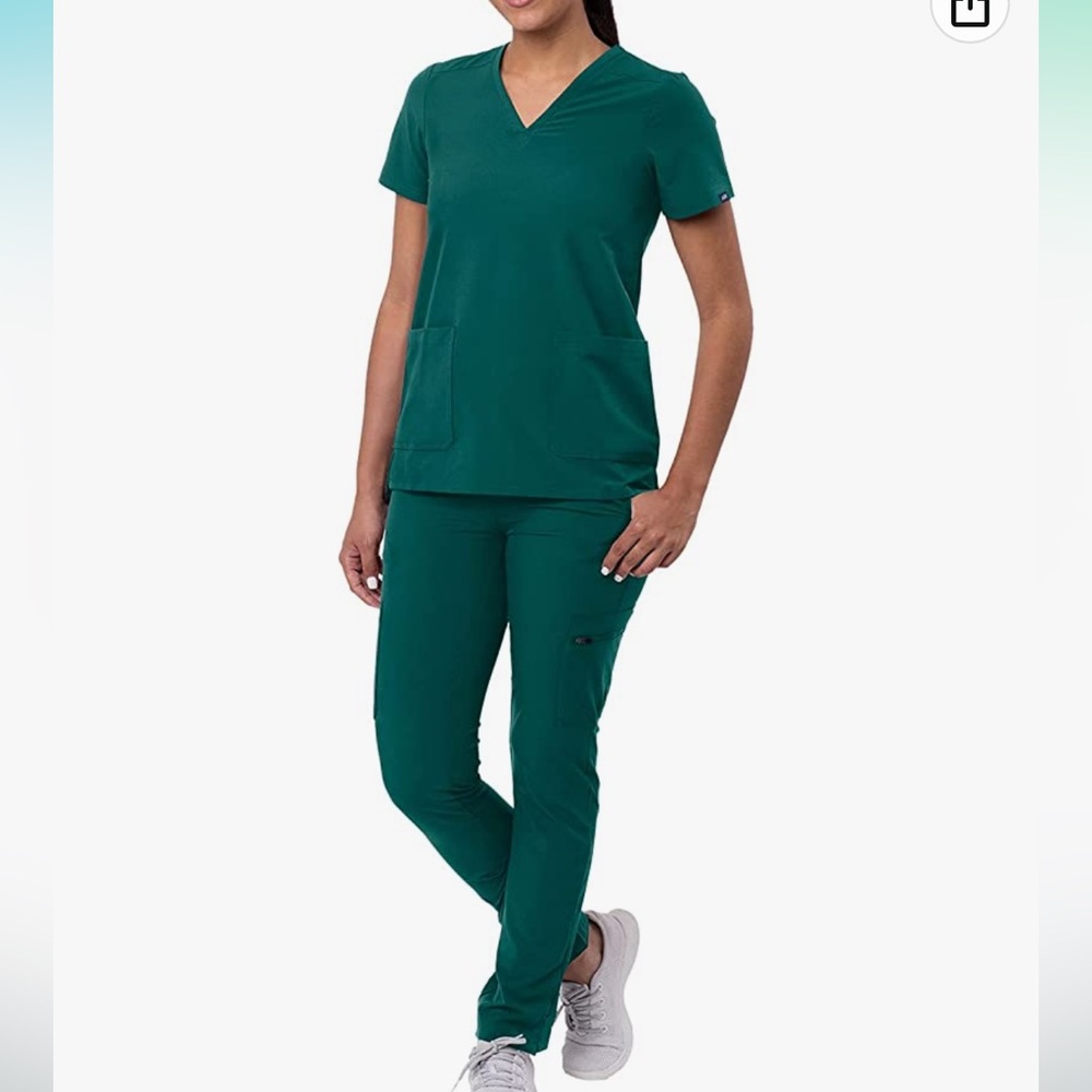 Adar Addition Go-Basic Scrub Set - Slim V-Neck Sc… - image 1